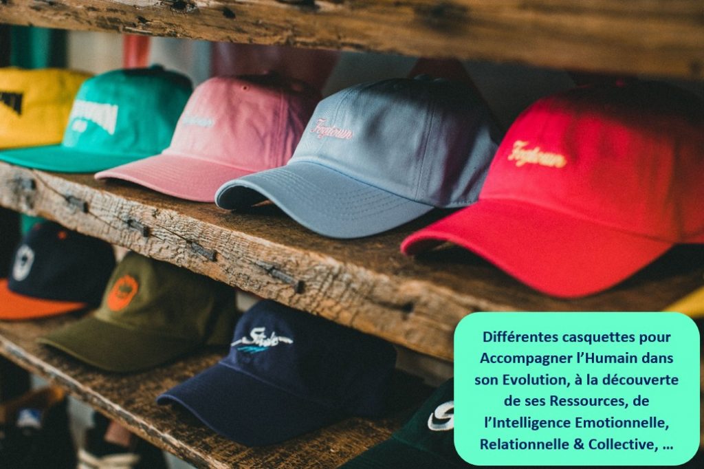 Multi casquettes, Coaching professionnel individuel et collectif, formation, thérapie, hypnose ericksonienne et humaniste, résolution émotionnelle, élixirs floraux, préparation concours, reconversion, performance, allergies, efficacité, émotions, honte, Performance, poser ses limites, assertivité